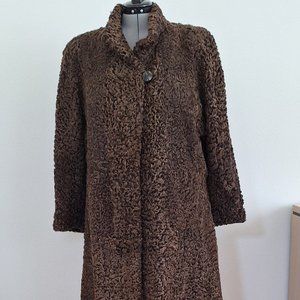 Brown Persian Lamb Coat XL